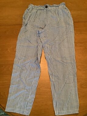 Light Blue Gingham Women’s Pants